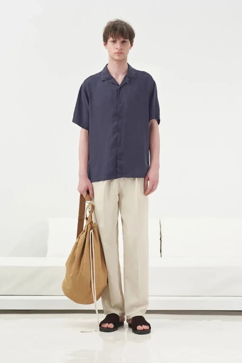 GIESTO Relaxed Fit Short Sleeve Button-Up Shirt