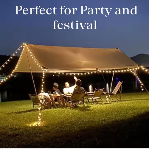 One94Store Crystal Ball String Lights 3 Meter, 14 LED Warm White – Waterproof Fairy Lights for Christmas Decoration, Wedding, Bedroom, Garden, Party (Warm White - Pack of 5) - Image 5