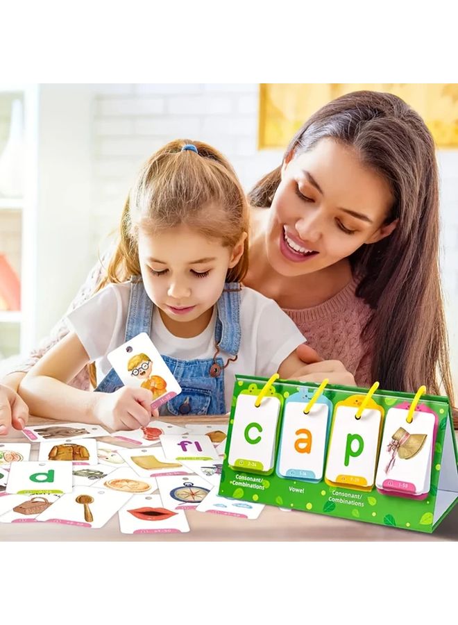 129 قطعة مجموعة بطاقات كلمات بصرية للأطفال من سن 3 إلى 6 سنوات، بطاقات تعليمية لتعلم الصوتيات وألعاب الكلمات - Image 5