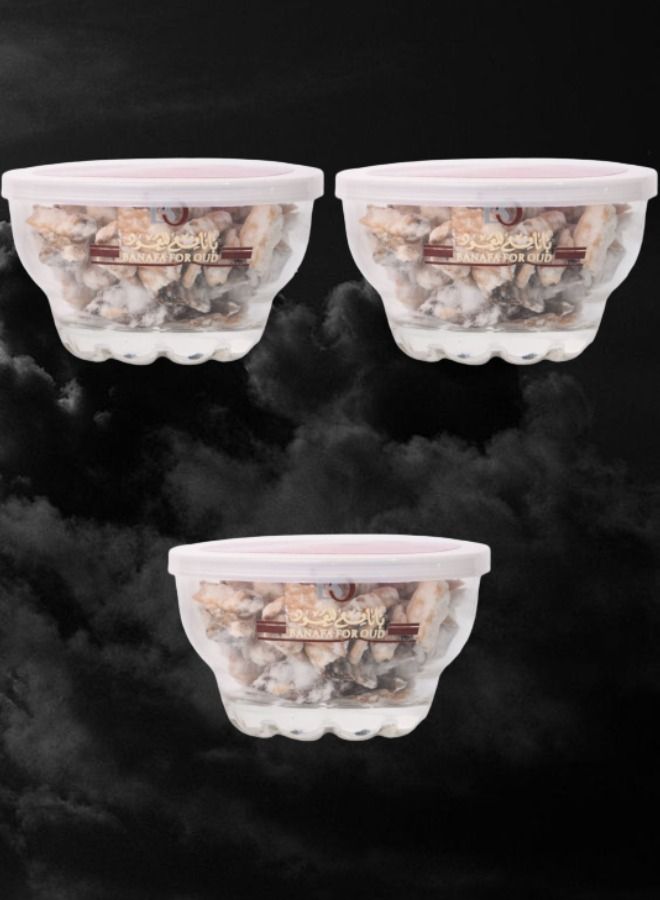 Banafa 3 Pieces Bakhour Hamsah 40 Gram - Image 1