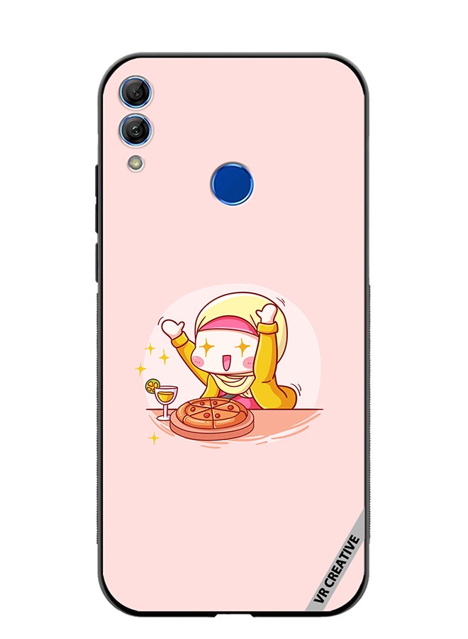 VR CREATIVE Protective Case Cover For Honor 10 Lite Cute Hijabi Babe Design Multicolour