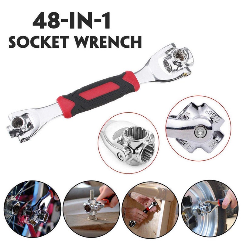 MAVOTANK Professional Stainless Steel MultiSocket Tiger Wrench with 360 Rotating Hex Heads Standard Multicolour - Image 3