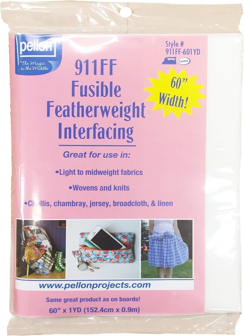 Fusible Featherweight Interfacing-White 60" X1yd