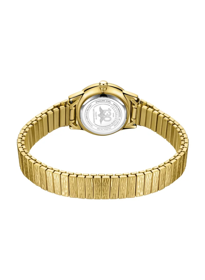 Rotary  Women's Heritage Altera Analogue Watch, 24 mm, White Dial, Gold-Tone Expander Bracelet for Women | Best Price UAE