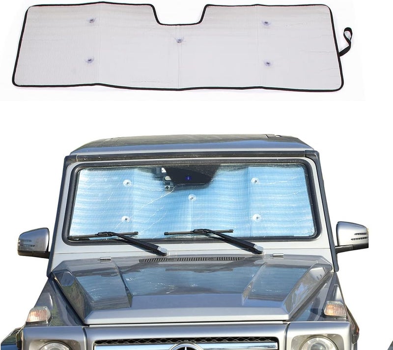 TINKI Windshield Sun Shade for Mercedes Benz G Class (2004-2018) - UV Reflector Front Window Visor Shield Cover - Image 1