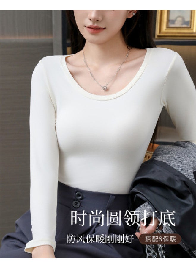 Modal قميص داخلي نسائي طويل الأكمام بقاعدة مرنة دافئة - Image 1