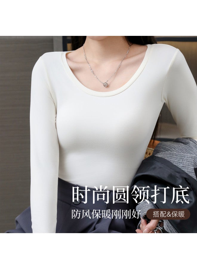 Modal قميص داخلي نسائي طويل الأكمام بقاعدة مرنة دافئة - Image 3