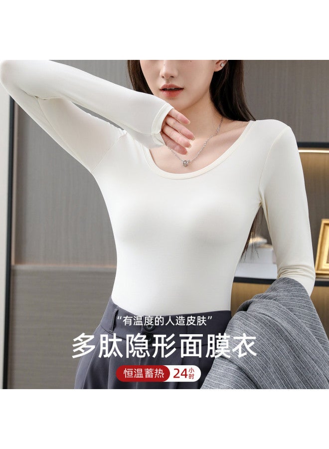 Modal قميص داخلي نسائي طويل الأكمام بقاعدة مرنة دافئة - Image 2