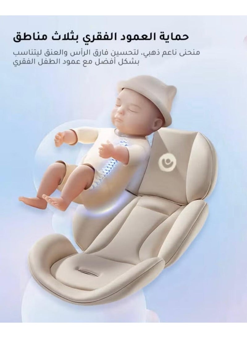ضحكة  كرسي سيارة متنقل 3-في-1 من DEHKAH – حزام أمان، ارتفاع قابل للتعديل، مناسب من الولادة حتى ١٨ كجم - Image 4