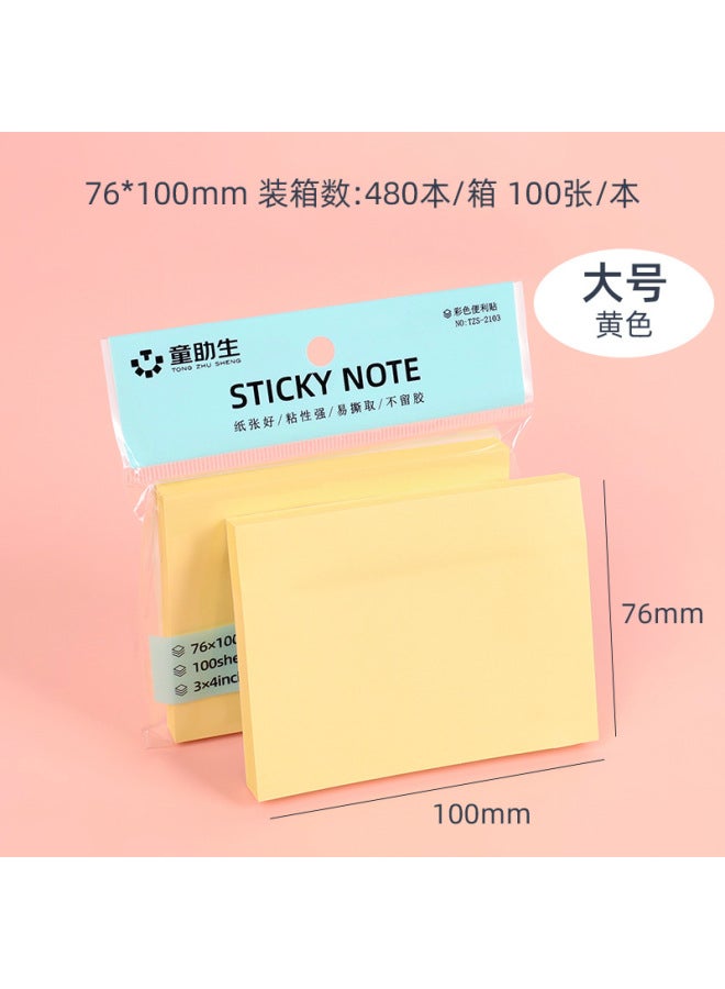 HELPS ملاحظات لاصقة ملونة، ملاحظات لاصقة لطيفة إبداعية، دفاتر ملاحظات مكتبية مخصصة، ورق ملاحظات طلابي قابل للتقطيع - Image 1