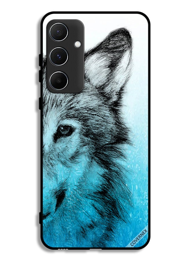 Covernex Samsung Galaxy A55 5G Protective Case Cover Half Wolf Face - Image 1