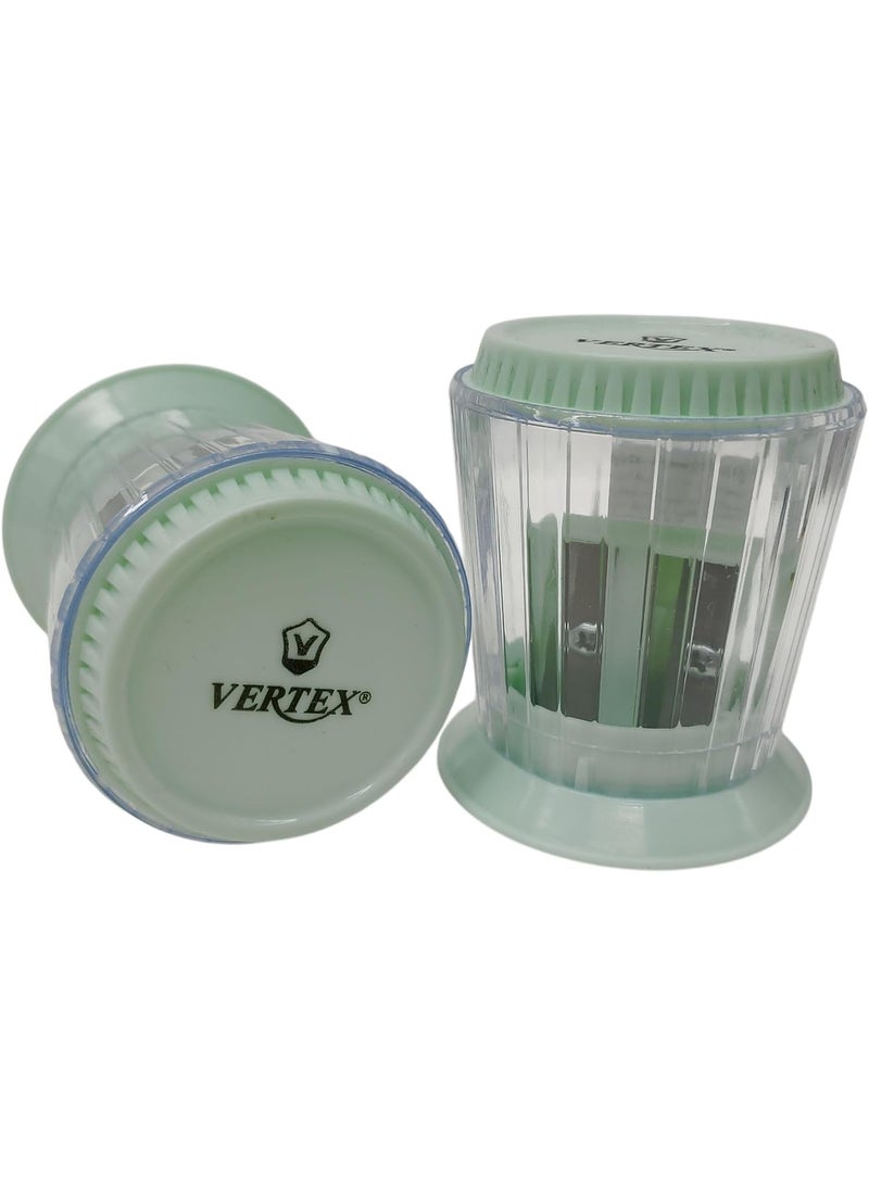 Vertex Barrel Sharpener 2 Inlets - Pastel Green