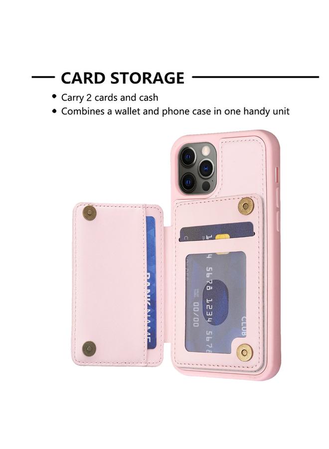 Zaboon Case For iPhone 12 / 12 Pro BF26 Wave Pattern Card Bag Holder Phone Case - Image 4