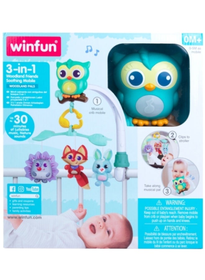 Winfun 3-in-1 Woodland Friends Soothing Mobile - Image 1