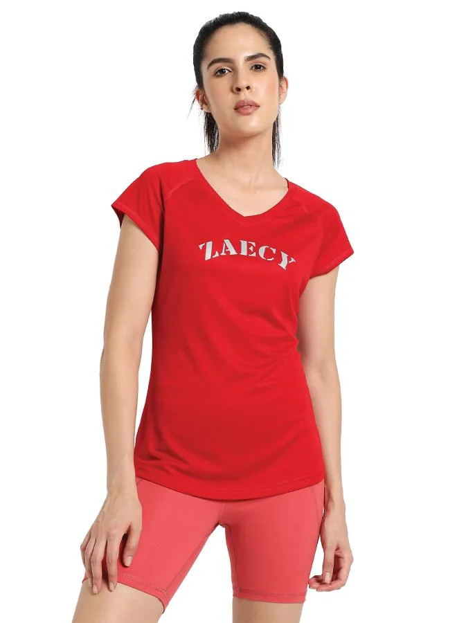 زيسي Women's V neck Short sleeve Tee