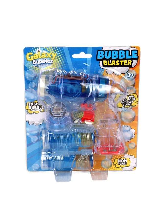 Galaxy Bubbles Transparent Laser Bubble Blaster With Light And Music  - Image 1