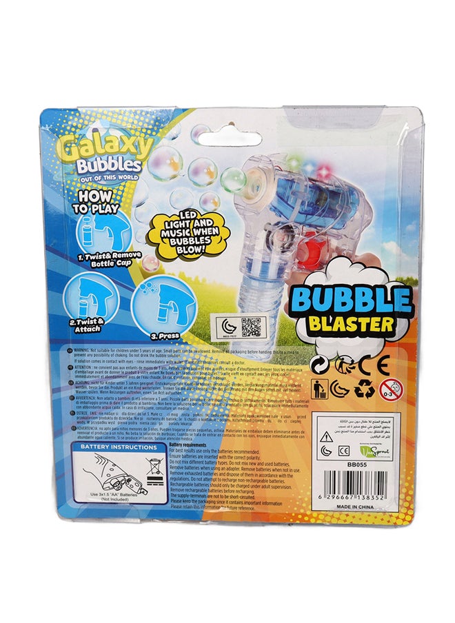Galaxy Bubbles Transparent Laser Bubble Blaster With Light And Music  - Image 4