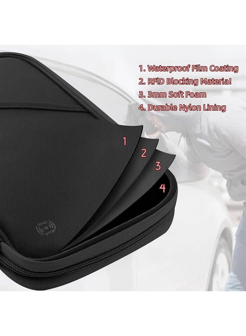 Multiple Passport Holder for Travel Family, RFID Blocking Passport Wallet for Traveling, Waterproof Travel Document Holder Organizer, Travel Essentials Premium Wallets, Black - Image 5