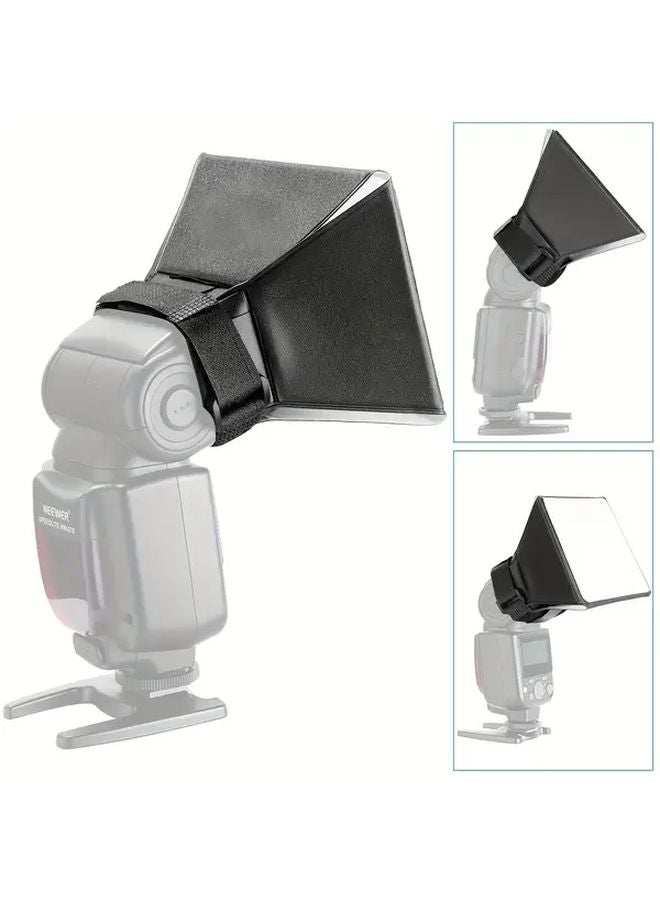 2pcs Eonix Softbox DSLR Flash Diffuser Hood Adjustable PVC Light Diffuser For Photography - Image 2