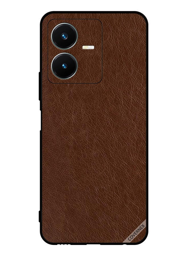 Covernex Protective Case Cover For vivo Y22 Leather Pattern - Image 1