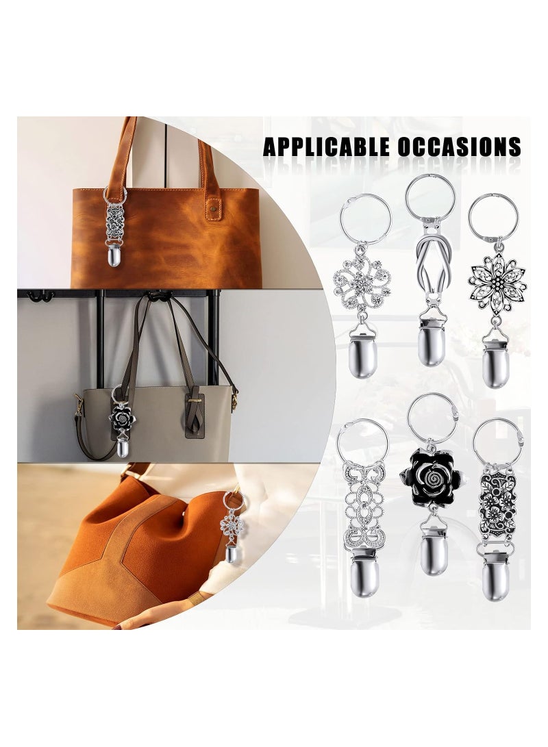 KASTWAVE Hat Clip for Bag, 6Pcs Travel Hat Clip for Women, Vintage Hat Clip Outdoor Travel Accessories Women Hat Companion, Hat Holder for Travel On Bag for Women, Girls, Adults - Image 4