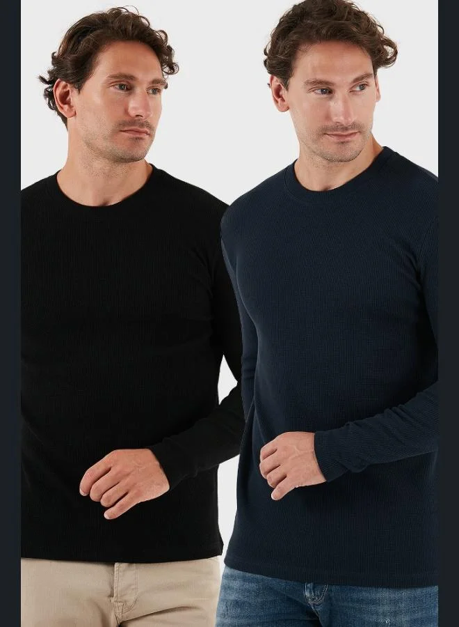 Buratti Cotton Crew Neck Slim Fit Basic Sweat Men's SWEAT 5905073S2