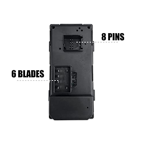 RLP Master Power Window Switch Driver Side Compatible with 2007-2014 Chevy Silverado GMC Sierra 2008-2011 HHR 2009-2017 Traverse Replacement for 25951963 20945129 25789692 - Image 4