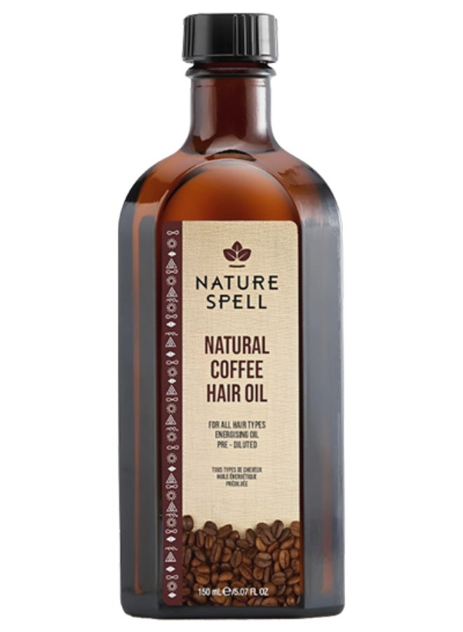 Nature Spell 11 Pieces Natural Coffee Oil For All Types Of Hair 150ml - Image 2