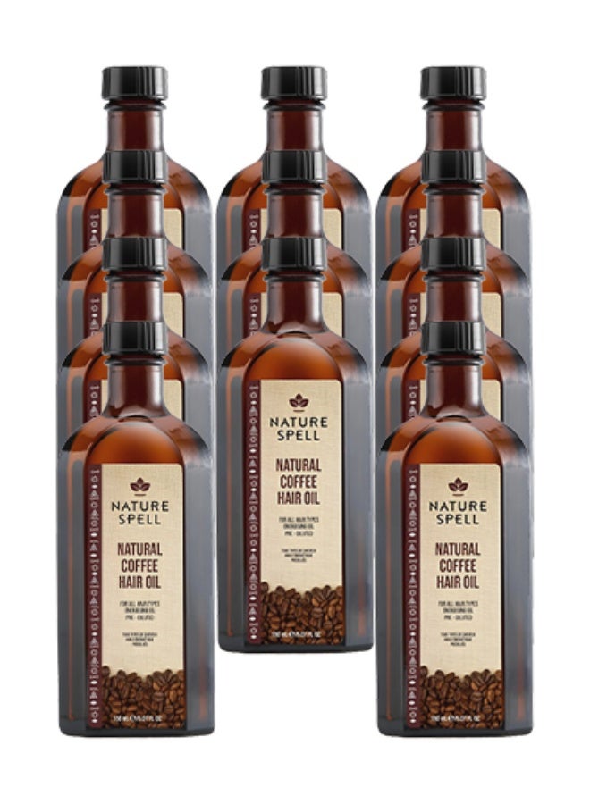Nature Spell 11 Pieces Natural Coffee Oil For All Types Of Hair 150ml - Image 1