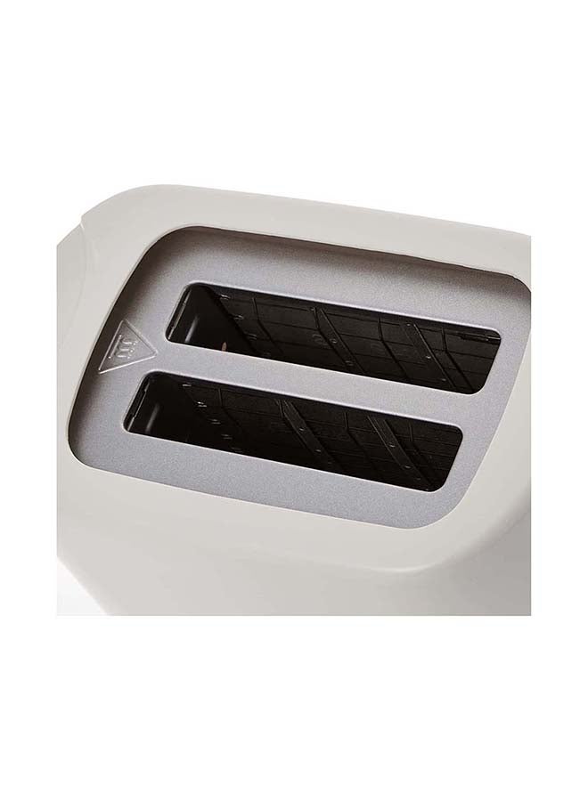 BLACK+DECKER 2-Slice Cool Touch Bread Toaster, Adjustable Browning Control, Defrost/Reheat/Cancel Functions, Removable Crumb Tray, Cord Wrap, Sleek and Compact, 2 Slices 750 W ET125-B5 White/Grey - Image 4