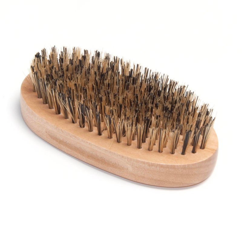 Diane Reinforced Boar Bristle Military Wave Brush for Men and Barbers â€“ Hard Bristles for Thick to Coarse Hair â€“ Use for Detangling, Smoothing, Wave Styles, Restore Shine and Texture - Image 1