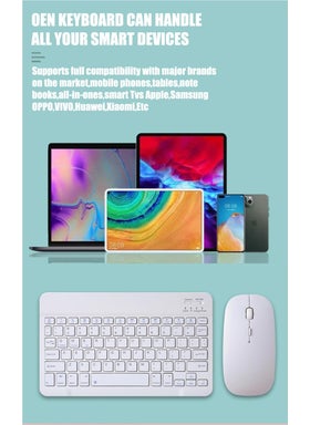 Apera Gn-62 Wireless Bluetooth Keyboard Mouse Set Ultra Thin Portable English Q Keyboard  - Image 5