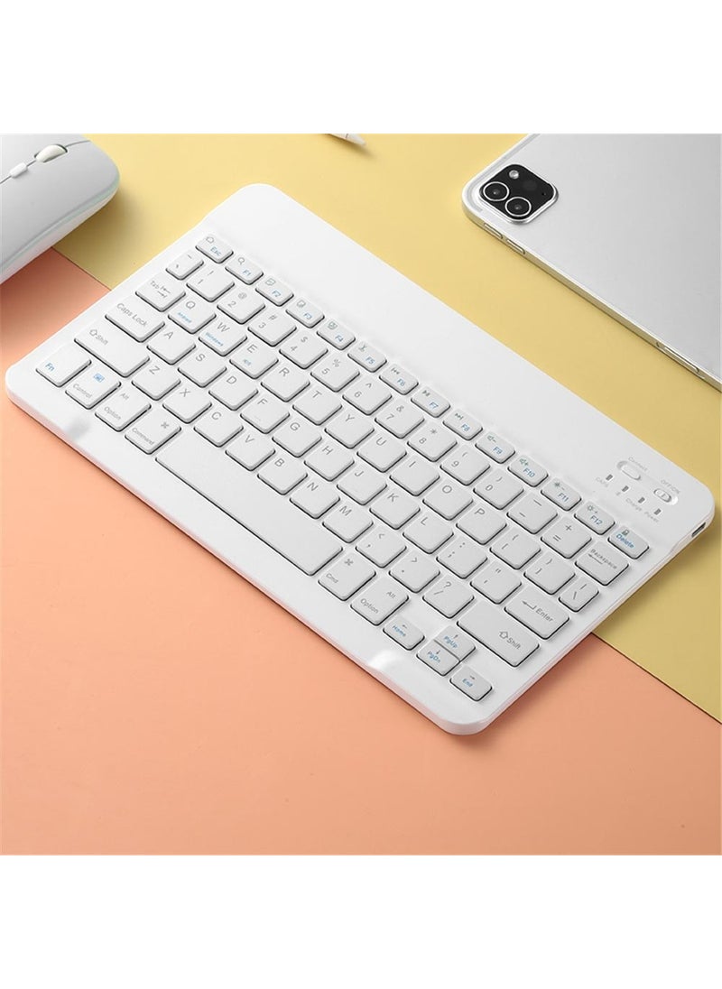 Apera - Gn-62 Wireless Bluetooth Keyboard Mouse Set Ultra Thin Portable English Q Keyboard - Image 1