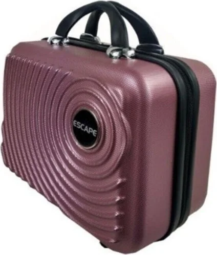 إسكاب TahTicMer Makeup Bag Women's Makeup Handbag Abs Makeup Suitcase Unbreakable Travel Bag with Password Makeup Handbag