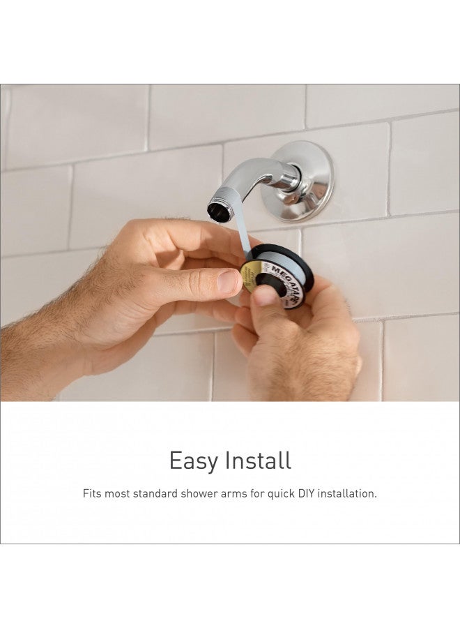 MOEN Moen Velocity Chrome Two-Function Rain Shower 8-Inch Showerhead with Immersion Technology for a High-Pressure Rinse, Round Rainfall Shower Head, Pressure Boosting Shower Head, S6320  - Image 1
