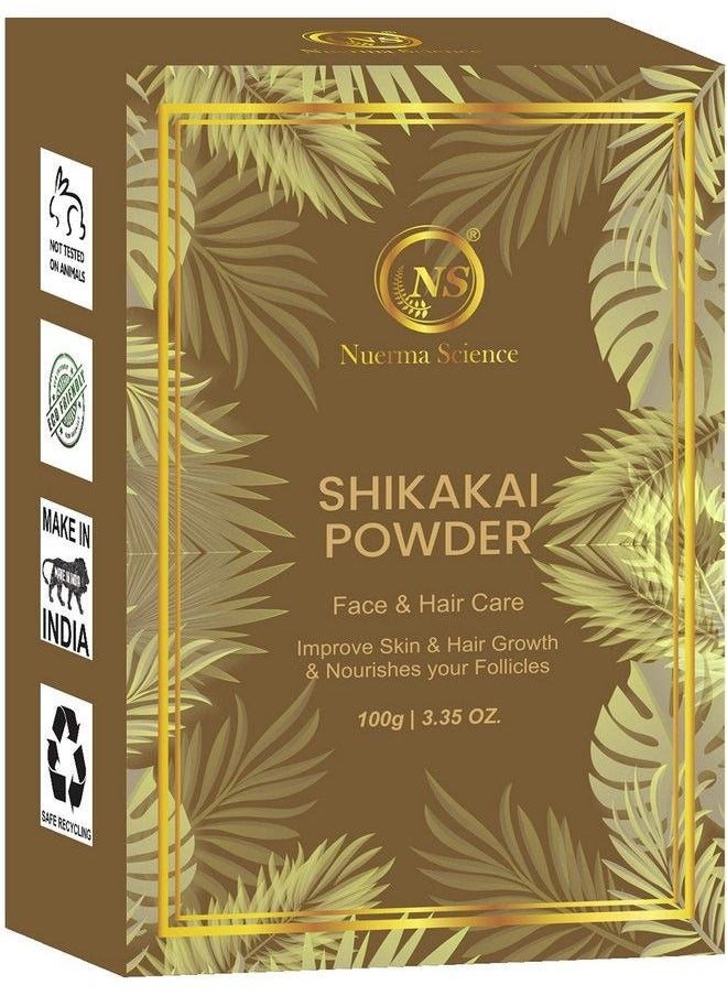 Nuerma Science Organic Shikakai Powder (Acacia Concinna) For Hair Cleaning Conditioning & Complete Hair Care 100 Gm  - Image 1