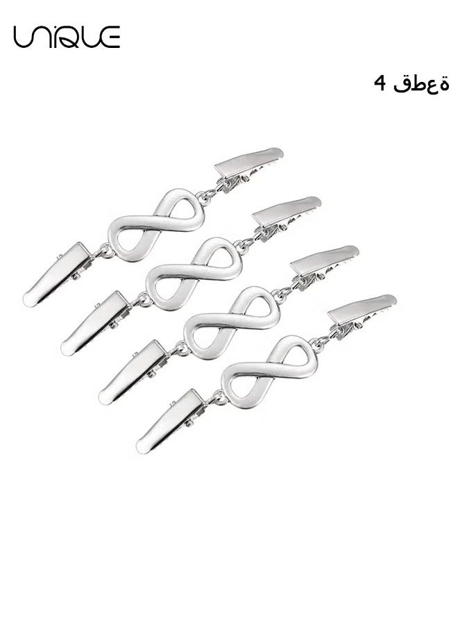 Unique 4 Pieces Sweater Shawl Clip - Cardigan Clip - Sweater Clip - Vintage Cardigan Lapel Clip - With Chain Fit - Suitable for Vintage Dress Scarf Sweater Shirt - Image 1