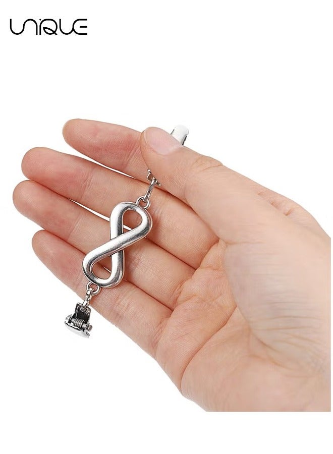 Unique 4 Pieces Sweater Shawl Clip - Cardigan Clip - Sweater Clip - Vintage Cardigan Lapel Clip - With Chain Fit - Suitable for Vintage Dress Scarf Sweater Shirt - Image 4