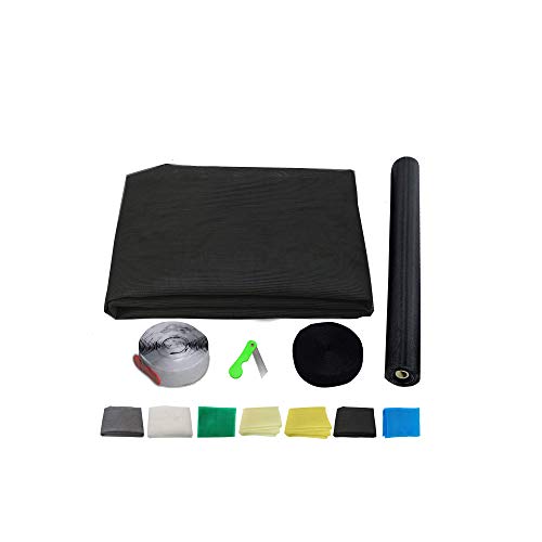 SAI PRASEEDA Mosquito Net for Window with Fiber Glass Mesh 4/7feet(120/210cm) 48/84Inches 1 Year Guarantee Without Stitched (Black Color) 200GSM No:4 - Image 1