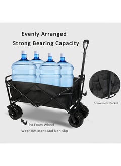 Generic Foldable Heavy Duty Outdoor Trolley Utility Transport Cart Black  - Image 2