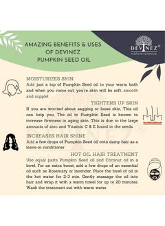 Pumpkin Seed Pure Cold Pressed Certified Oil 250Ml With Fliptop Cap And Hair Applicator 100% Pure Natural & Undiluted For Hair Loss Younger Looking Healthier Skin & Natural Remedies - pzsku/Z0B98B28F9F130AF226D5Z/45/_/1687759873/93c53538-0e55-4497-be90-3da0b0bd683b