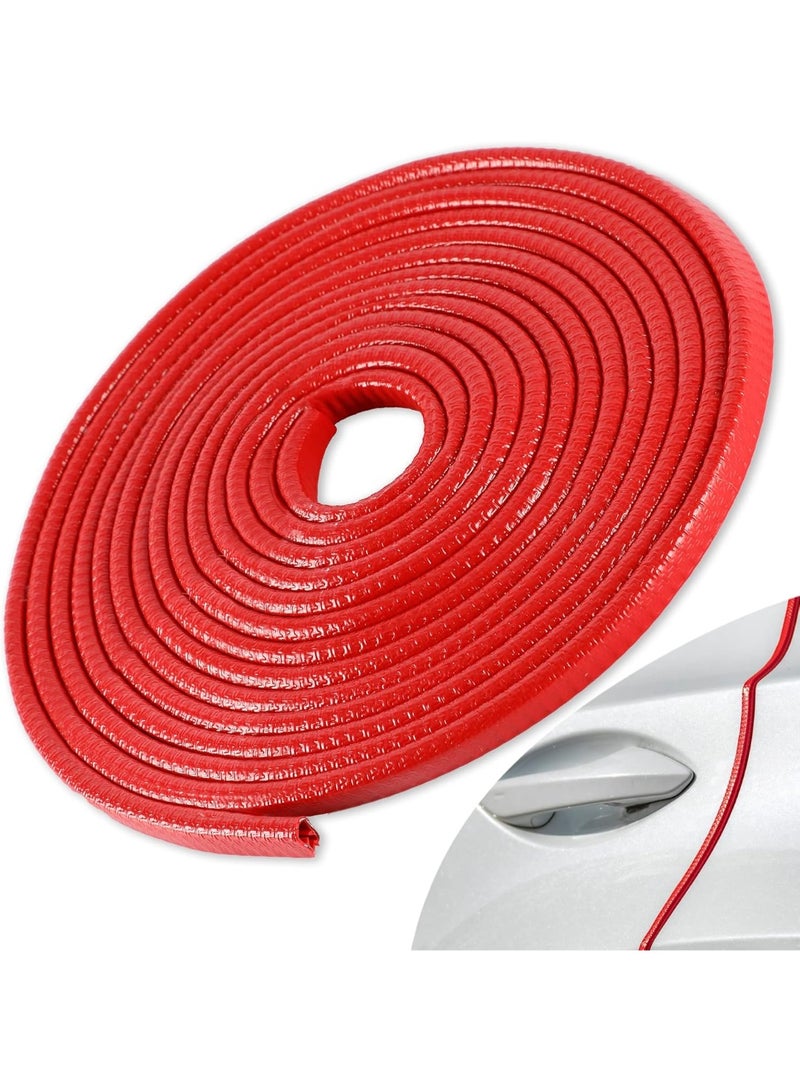 33 foot non rubber door edge strip, car exterior accessories, sound insulation protection strip, universal rubber protection strip, door edge protection device, suitable for cars, trucks, SUVs and ATVs (red) - Image 1