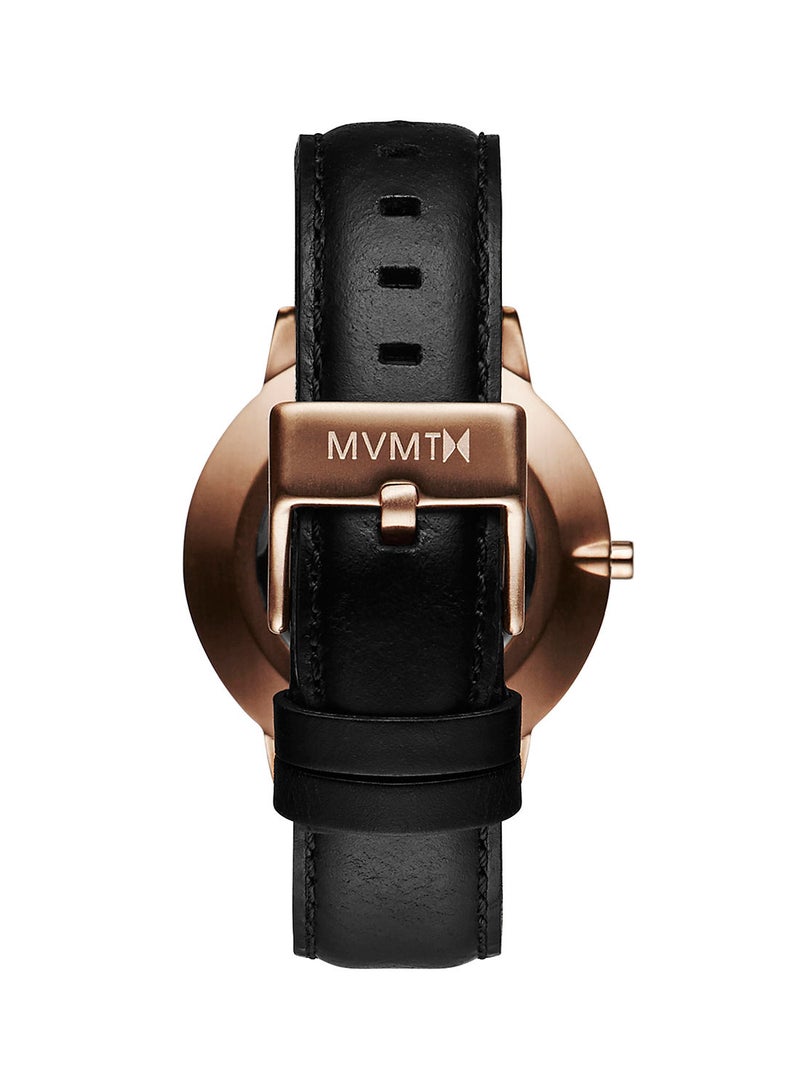 MVMT Women Analog Round Shape Leather Wrist Watch D-MB01-RGBL - 38 Mm - Image 2