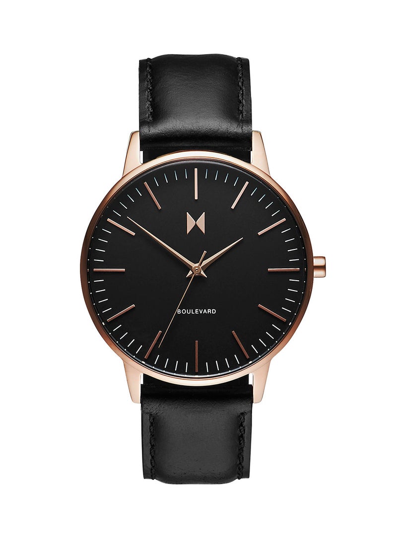 MVMT Women Analog Round Shape Leather Wrist Watch D-MB01-RGBL - 38 Mm - Image 1