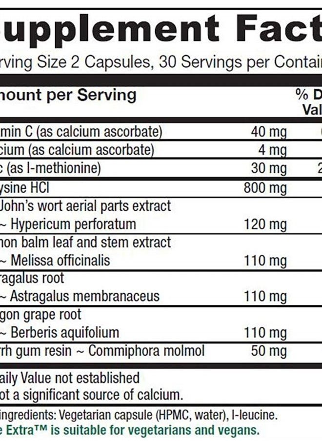 Vitanica Lysine Extra, Immune System Support, Vegan, 60 Capsules  - Image 2