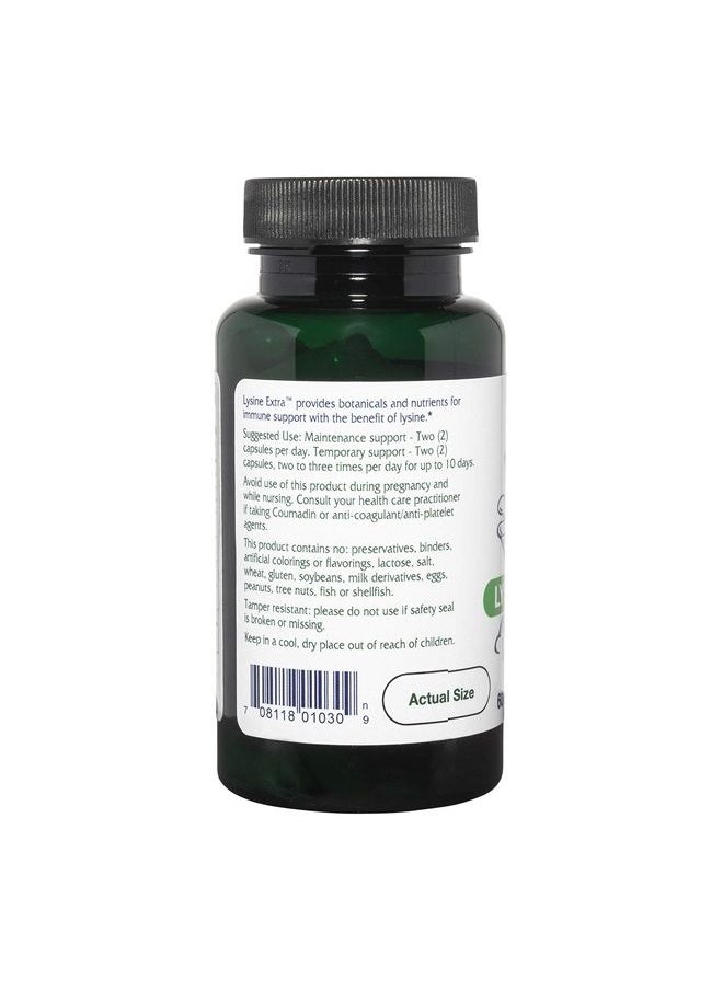 Vitanica Lysine Extra, Immune System Support, Vegan, 60 Capsules  - Image 3
