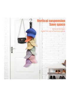 Excefore Baseball Cap Rack, Hold up to 8 Caps, Fitted Caps Sun Hats Organizer, Hat Storage Hanger for Closet Rod, Wall, Door, Clothes Rack,2 Pack  - Image 5