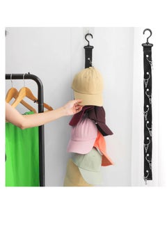 Excefore Baseball Cap Rack, Hold up to 8 Caps, Fitted Caps Sun Hats Organizer, Hat Storage Hanger for Closet Rod, Wall, Door, Clothes Rack,2 Pack  - Image 4
