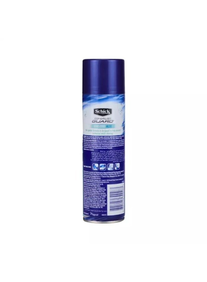 Schick Shave Guard Sensitive Skin Shaving Gel with Aloe Vera Gentle Formula Soothing Gel- 200 ml - Image 2