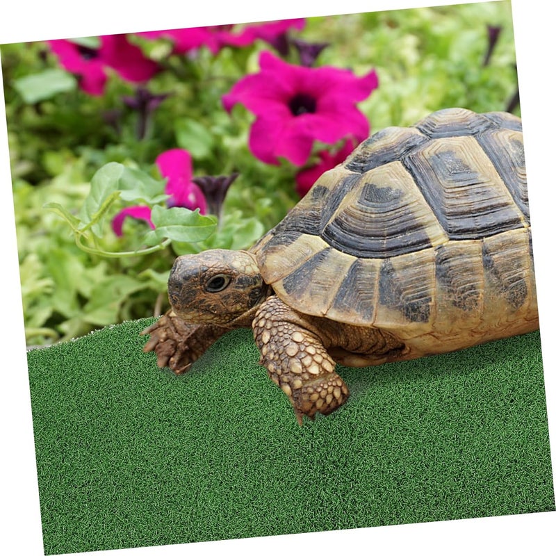 Artificial Grass Turf Basking Platform for Turtle Reptile Tank Fish Tank Decor Realistic Simulation Turf - Image 5
